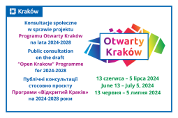 Otwarty Kraków – zaproszenie do udziału w konsultacjach społecznych