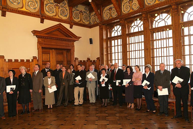 Spotkanie odbyło się w sali Kupieckiej Pałacu Wielopolskich przy pl. Wszystkich Świętych 3-4.