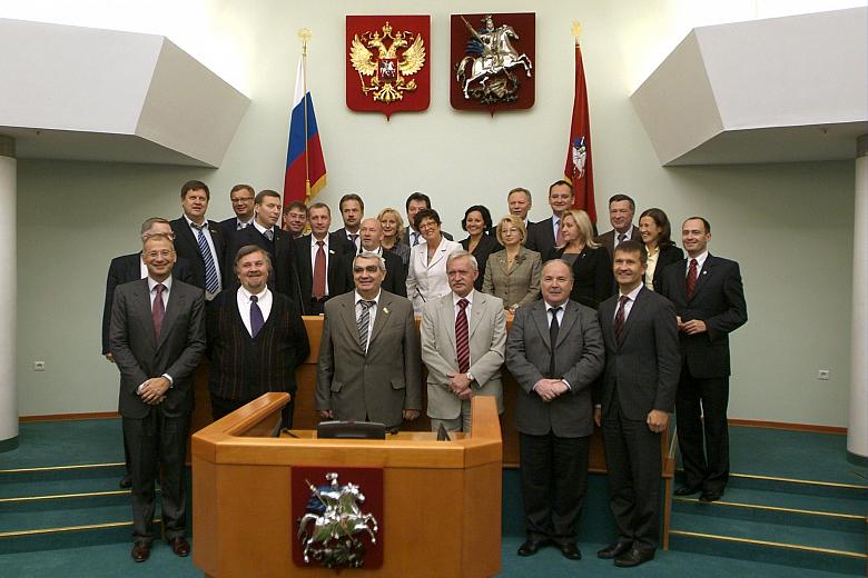Później było wspólne zdjęcie moskiewskich i krakowskich radnych.