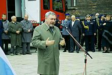 W uroczystości z okazji Dnia Strażaka wziął udział Prezydent Miasta Krakowa Jacek Majchrowski.
