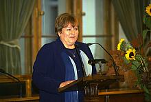 Teresa Starmach, Przewodnicząca Komisji Edukacji i Kultury Fizycznej Rady Miasta Krakowa otwierając uroczystość wręczenia nagród