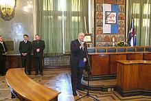 Spotkanie w sali Obrad RMK w związku ze śmiercią Jana Pawła II