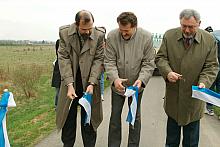 Prezydent Miasta Krakowa Jacek Majchrowski otworzył "Trasę Tyniecką" - ścieżkę rowerową biegnącą wzdłuż prawego brzegu