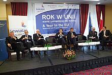 Od lewej: Janusz Kaczurba, doradca Zarządu PKPP, Marek Grela, ambasador Polski przy UE, Jerzy Hausner, społeczny doradca Premier