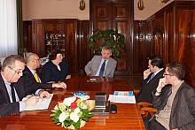 Delegacja z Tbilisi w gabinecie Prezydenta Miasta Krakowa.