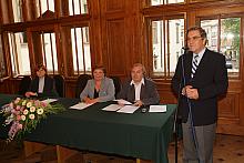 Spotkanie ze współorganizatorami "Nocy Muzeów w Krakowie" poprowadził zastępca Prezydenta Krakowa Henryk Bątkiewicz.