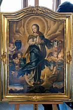 Obraz Matki Boskiej Niepokalanego Poczęcia - Patronki Kupiectwa Krakowskiego, przekazany Izbie Kupieckiej przez rodzinę Łodzińsk