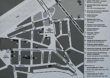 Plan żydowskiego getta utworzonego przez administrację niemiecką w latach 1941-1943.