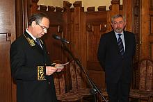 W imieniu dyplomatów głos zabrał Konsul Generalny Federacji Rosyjskiej w Krakowie Leonid Rodionow, dziekan korpusu. 