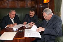 Podpisanie umowy w sprawie budowy Pawilonu Wystawienniczo - Informacyjnego "Wyspiański 2000"