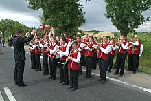 Uczestników Marszu powitała orkiestra "Wieniawa" z Raciborowic.