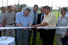 W obecności prof. Jacka Majchrowskiego, Prezydenta Miasta Krakowa, otwarte zostało nowe boisko treningowe ze sztuczna trawą.