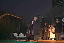 Prof. Jacek Majchrowski, Prezydent Miasta Krakowa, otworzył Targi Bożonarodzeniowe.