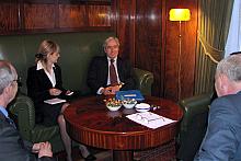 Manuelem Ovalle Bravo, Ambasador Chile w Polsce z wizytą u Jacka Majchrowskiego, Prezydenta Miasta Krakowa.