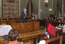 Jacek Majchrowski, Prezydent Miasta Krakowa, podziękował Adamowi Gryczyńskiemy oraz Dyrektorowi NCK Ferdynandowi Nawratlowi za p
