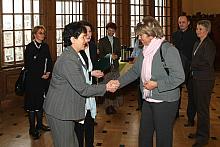 Grete Laska, Wiceburmistrz Wiednia, w krakowskim magistracie powitała Elżbieta Lęcznarowicz, Zastępca Prezydenta Miasta Krakowa.