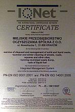 Międzynarodowy Certyfikat IQNET...