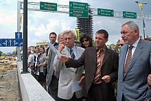 Prezydent Krakowa Jacek Majchrowski otworzył fragment przebudowanego Ronda. 