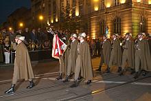 Uroczystość zakończono defiladą pododdziałów Wojska Polskiego.