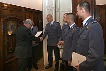 Prezydent Miasta Krakowa profesor Jacek Majchrowski przyjął laureatów Ogólnopolskiego Turnieju Policyjnych Par Patrolowych. 