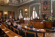 Prezydent Miasta Krakowa Jacek Majchrowski wygłosił laudacje Laureatów.