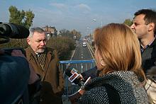"Znacznie poprawi się komunikacja pomiędzy północnymi dzielnicami Krakowa" - mówił Prezydent Jacek Majchrowski, podcza