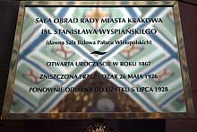 Odtąd już sala Obrad Rady Miasta Krakowa będzie salą imienia Stanisława Wyspiańskiego.