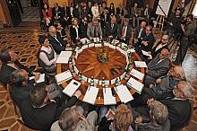 Obrady "okrągłego stołu" odbyły się we foyer sali Obrad Rady Miasta Krakowa.