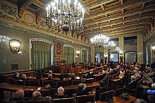 W sali Obrad Rady Miasta Krakowa im. Stanisława Wyspiańskiego odbyła się uroczystość z udziałem Lecha Kaczyńskiego, Prezydenta R