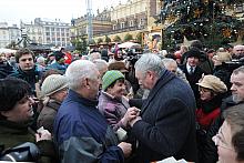 Wiele osób chciało przełamać się z Prezydentem Krakowa...