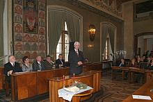 Wicedziekan krakowskiego korpusu konsularnego Konsul Generalny Republiki Słowacji doktor Ivan Horsky, w wygłoszonym w języku pol