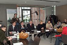 W konferencji udział wzięli: Prezydent Miasta Jacek Majchrowski, Pełnomocnik Prezydenta Miasta Krakowa ds. Kultury i Promocji Mi