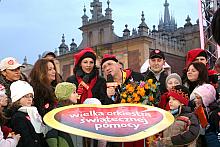 Krakowski finał Wielkiej Orkiestry Świątecznej Pomocy rozpoczął się na Rynku Głównym o godzinie 15.00. 