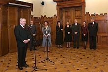 Gości przybyłych do sali Lea powitał Prezydent Miasta Krakowa profesor Jacek Majchrowski.