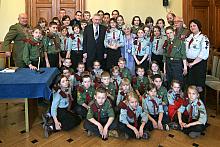 Spotkanie Prezydenta Krakowa z harcerzami z okazji Święta Konstytucji 