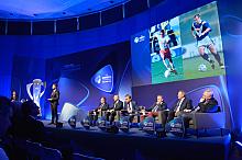 Konferencja prasowa na rok przed Młodzieżowymi Mistrzostwami Europy 2017 w piłce nożnej