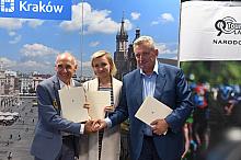 Podpisanie listu intencyjnego o współpracy między Gminą Miejską Kraków a firmą Lang Team