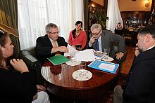 Spotkanie z Merem Wissembourga Christianem Gliechem z udziałem Konsula Generalnego Francji w Krakowie Alexisa Chahtahtinsky’ego.