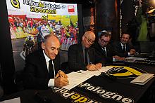 Uroczyste podpisanie umowy na organizację dwóch zagranicznych etapów 70. Tour de Pologne UCI World Tour