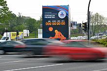 Uruchomienie zegara odmierzającego 100 dni do Eurovolley Poland 2017, rondo Matecznego