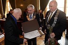 Wręczenie tytułu Honorowego Obywatela Stołecznego Królewskiego Miasta Krakowa Adamowi Macedońskiemu
