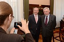Gerard Keown Ambasador Irlandii w Polsce z wizytą u Prezydenta Miasta Krakowa