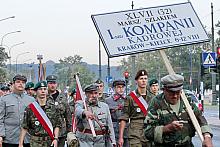 Oleandry - wymarsz uczestników XLVII (32. po wojnie) Marszu szlakiem I Kompanii Kadrowej