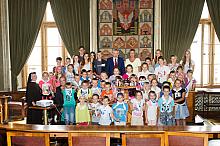 Spotkanie Prezydenta z dziećmi w ramach Królewskich Wakacji