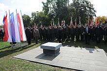 Uroczystość wmurowania kamienia węgielnego pod budowę pomnika Armii Krajowej