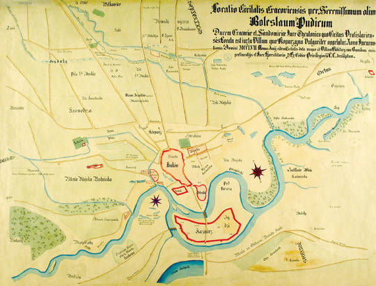 Historyczne widoki i plany Krakowa - Plany z XVII i XVIII wieku