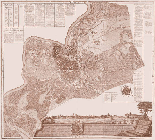 Historyczne widoki i plany Krakowa - Plany z XVII i XVIII wieku