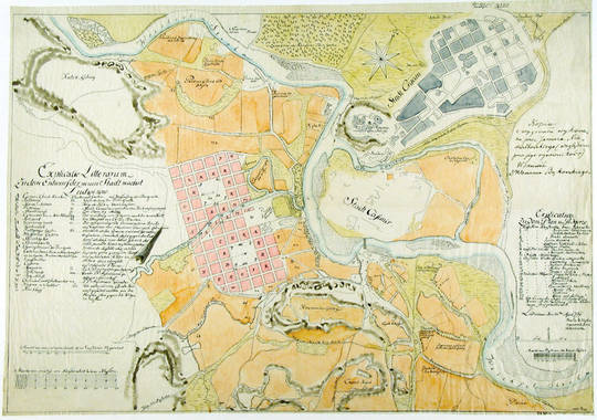 Historyczne widoki i plany Krakowa - Plany z XVII i XVIII wieku