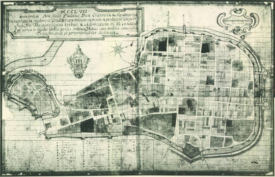 Historyczne widoki i plany Krakowa - Plany z XVII i XVIII wieku