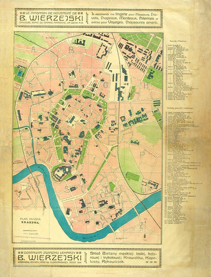 Historyczne widoki i plany Krakowa - Plany z XX wieku i współczesne